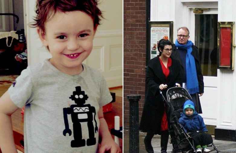 Megan Everett with her husband and kid. children